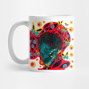 skeleton homunculus in smile art wallpaper of death Mug